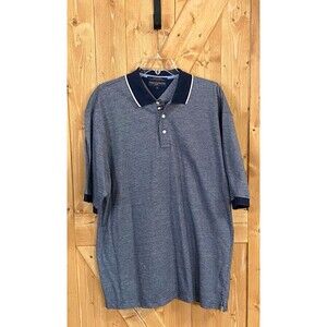 Vtg 2000s Tommy Hilfiger Golf Polo Shirt Mens Medium Blue Short Sleeve Logo